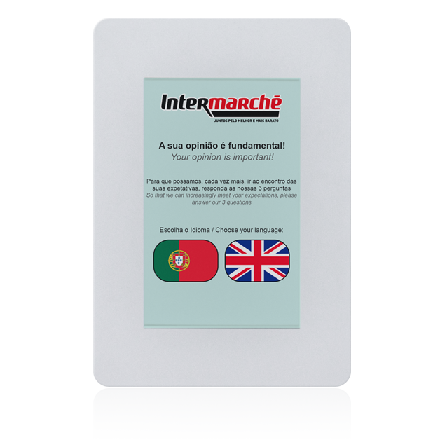 Quiosque Multimédia, Sistema de Inquérito de Satisfação, SV-WALL KIOSK - ANDROID [QMSV4] - Branco