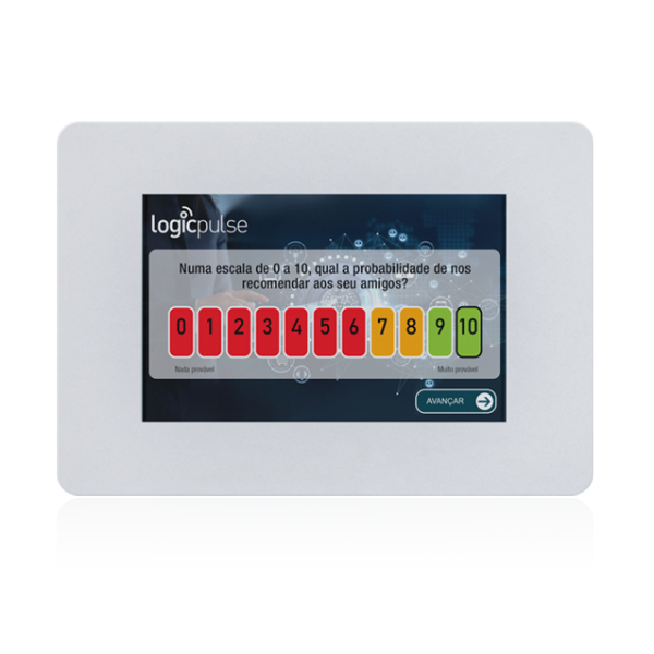 Quiosque Multimédia, Sistema de Inquérito de Satisfação, SV-WALL KIOSK - ANDROID [QMSV4] - Branco