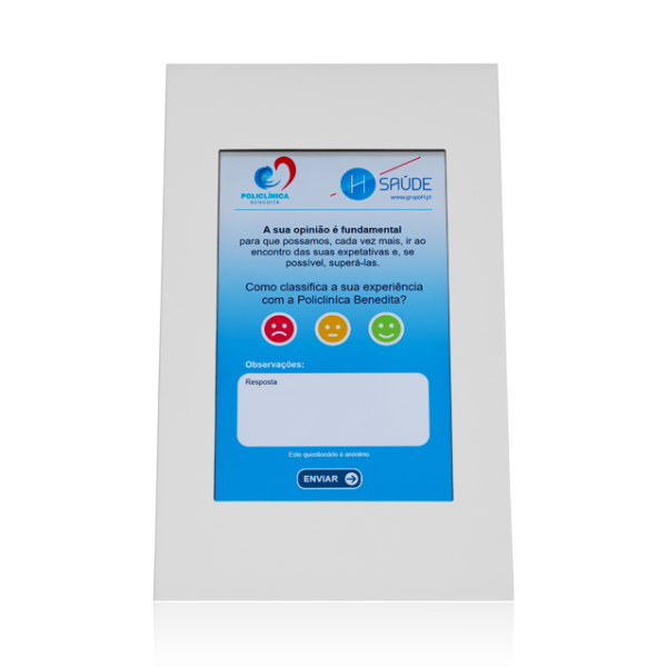 Quiosque Multimédia, Sistema de Inquérito de Satisfação, SV-COMPACT KIOSK - ANDROID [QMSV2] - Branco